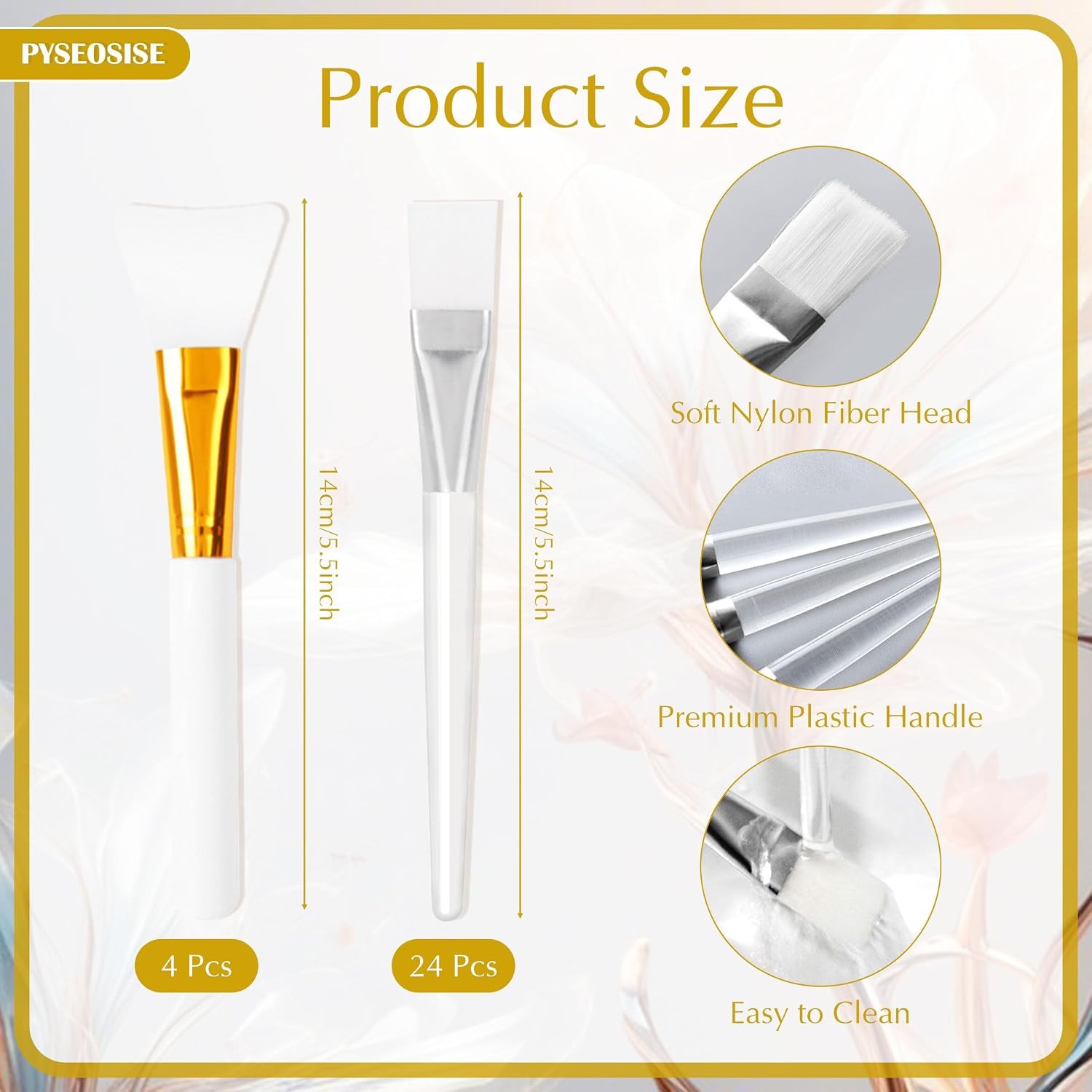 28 Pcs Face Mask Brush, Transparent Facial Mask Brush, Silicone Face Mask Applicator Cosmetic Makeup Brushes Tools Facial Applicator Brushes Beauty Tools for Applying Facial Mask Eye Mask