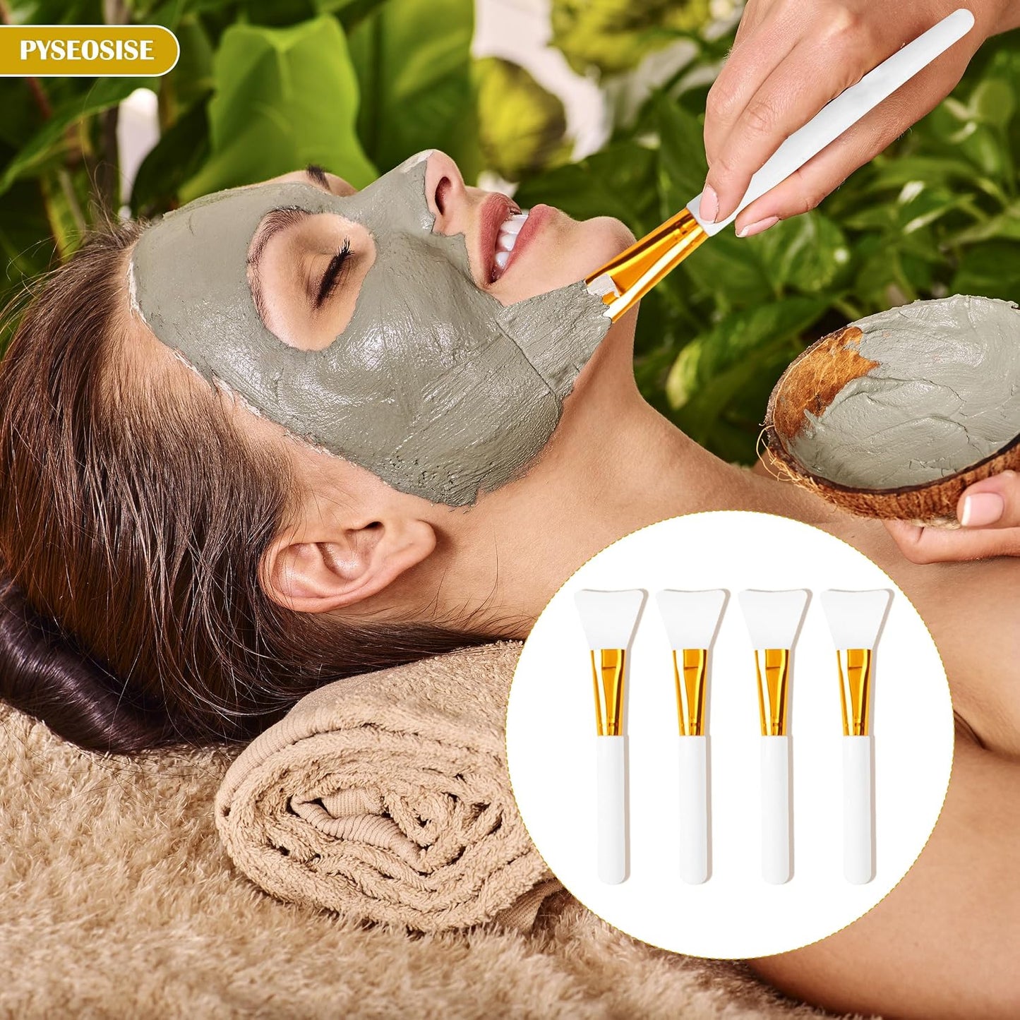 28 Pcs Face Mask Brush, Transparent Facial Mask Brush, Silicone Face Mask Applicator Cosmetic Makeup Brushes Tools Facial Applicator Brushes Beauty Tools for Applying Facial Mask Eye Mask