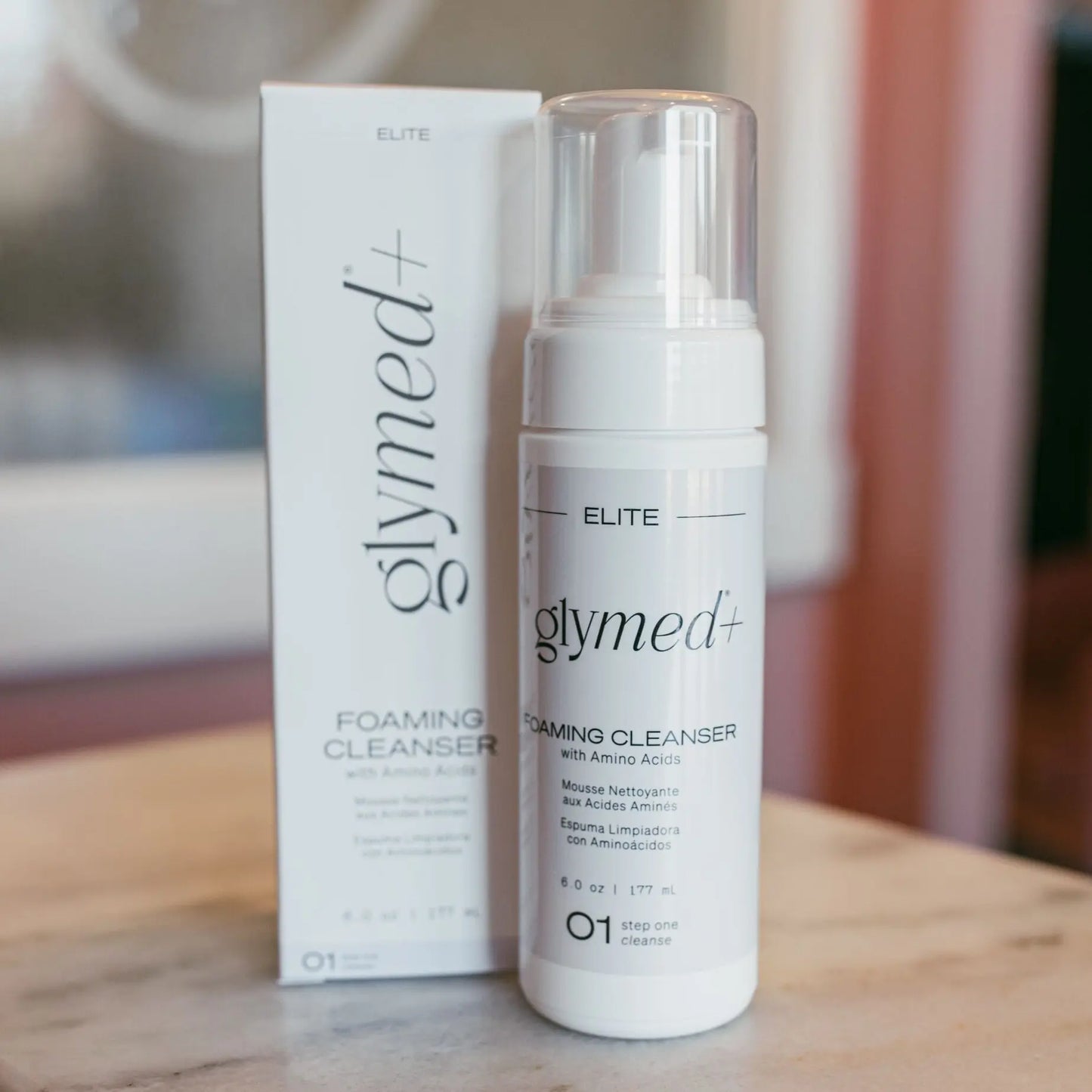 Glymed plus Foaming Cleanser with Amino Acids & Natural Antioxidants 6 Oz/177 Ml Calming Redness Facial Skincare for Sensitive Skin Cleansing Gentle