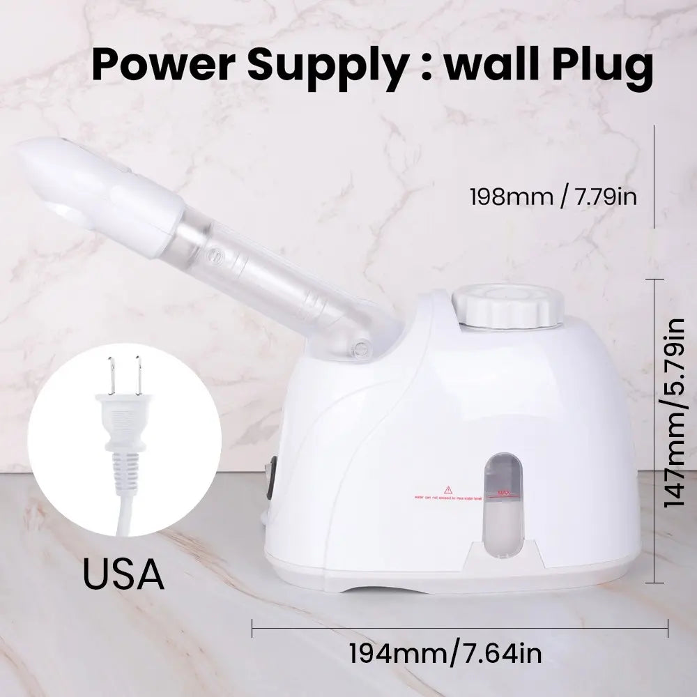 KSKIN Facial Steamer Portable Nano Spray Device, Facial Care Tools, Hot Mist Moisturizer for Face, Boost Skincare Absorption & Keep Skin Glowing