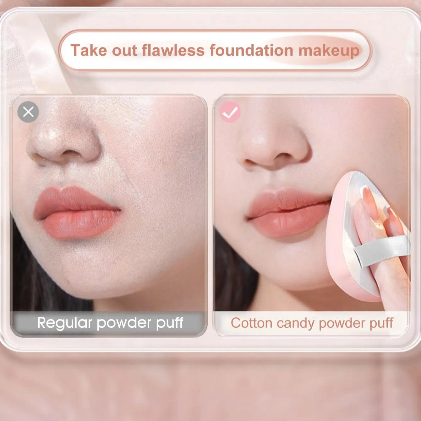 Makeup Sponge & Powder Puff Set, Multifunctional Soft Makeup Sponge & Powder Puff, Makeup Product for Women & Girls
