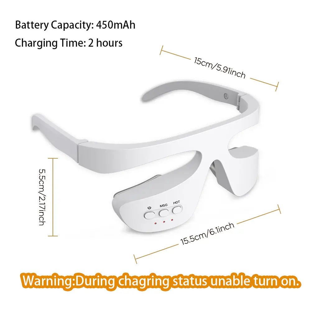 Eye Massager Wearable Heated Eye Care Device, Under-Eye Relax Massage Tool Beauty Device