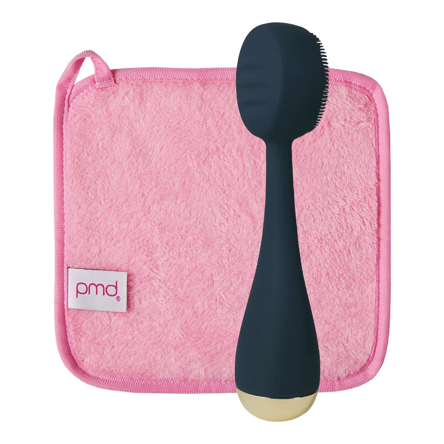 PMD Beauty PMD Clean Smart Facial Silicone Cleansing Brush - Electric Sonic Glow Massager for All Skin Types, Anti-Aging & Deep Cleansing, Dermaroller Alternative, Waterproof & Gentle with Makeup Cloth