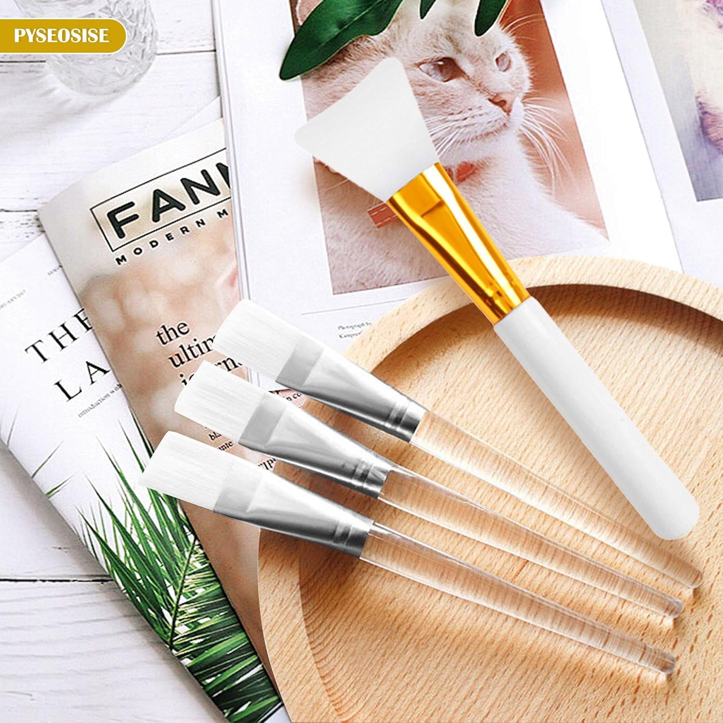 28 Pcs Face Mask Brush, Transparent Facial Mask Brush, Silicone Face Mask Applicator Cosmetic Makeup Brushes Tools Facial Applicator Brushes Beauty Tools for Applying Facial Mask Eye Mask
