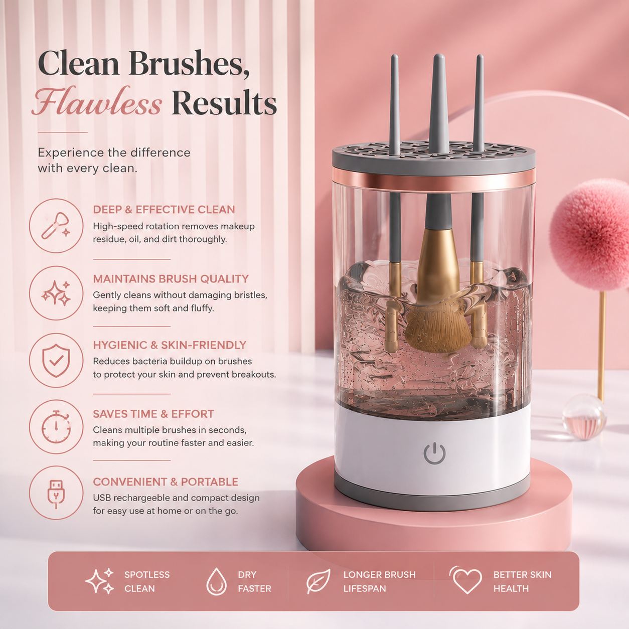 Electric Makeup Brush Cleaner