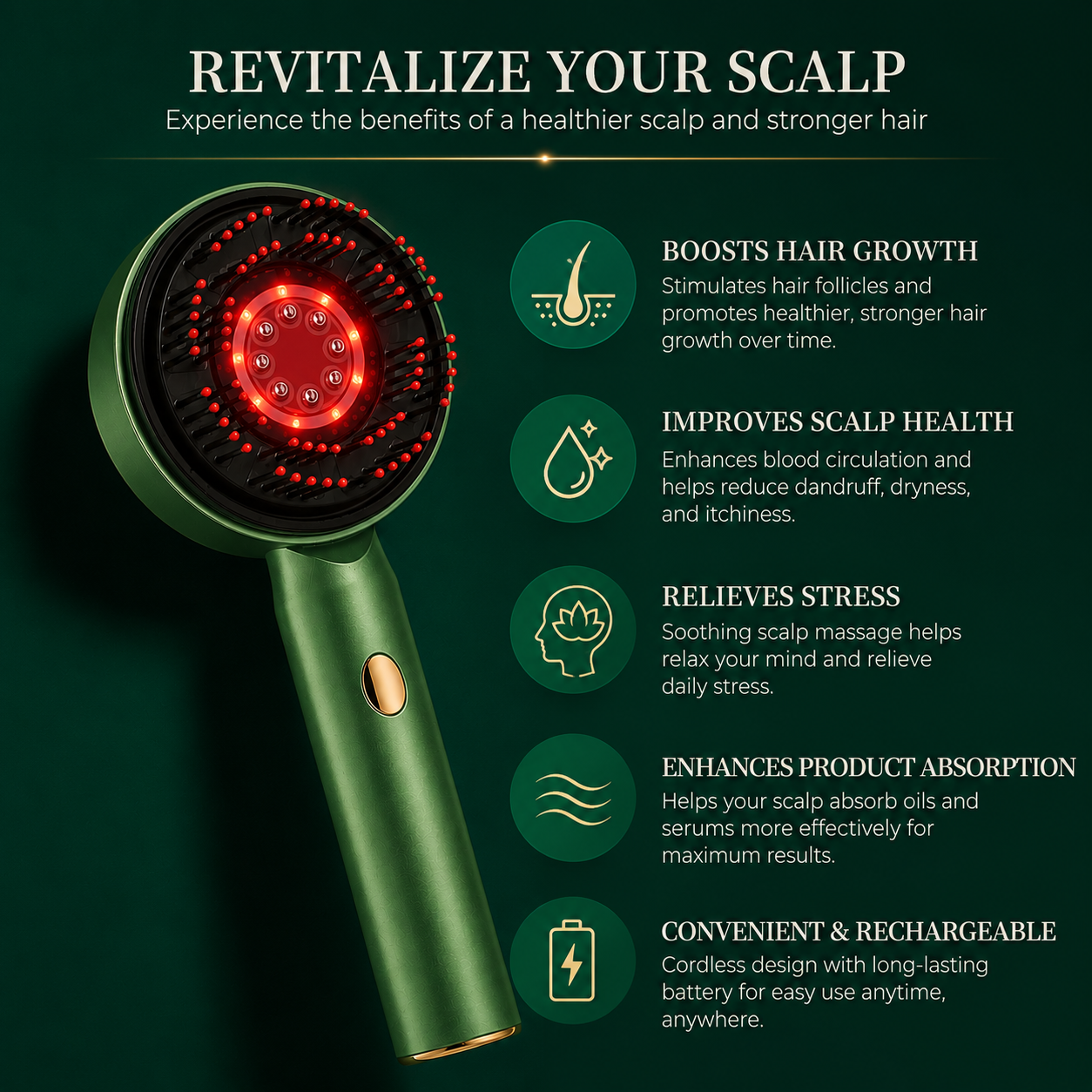 Electric Scalp Massaging Comb