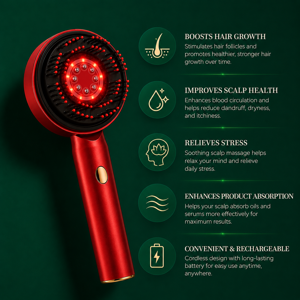 Electric Scalp Massaging Comb