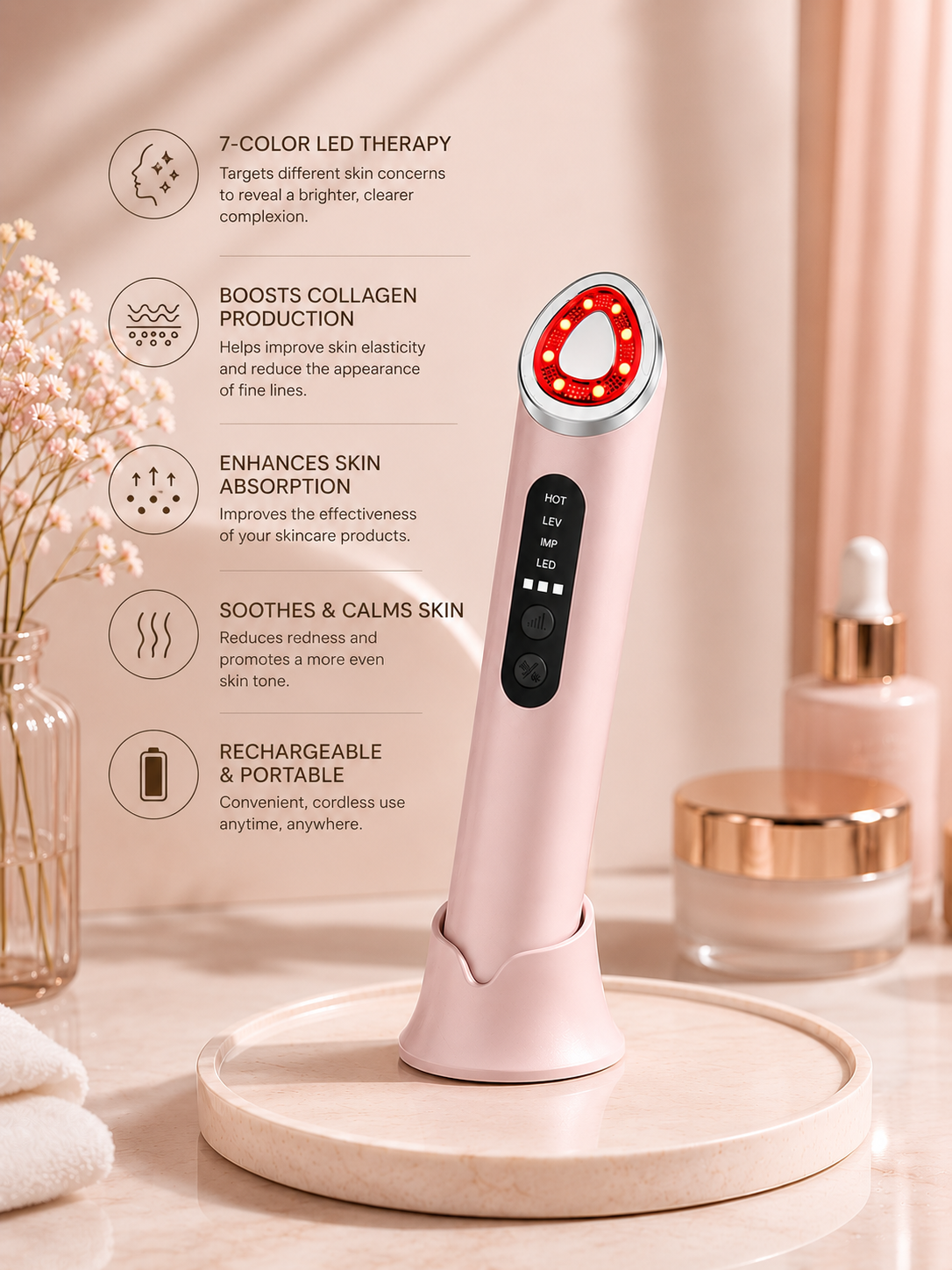 GlowLift™ 7-Color LED Facial Beauty Device