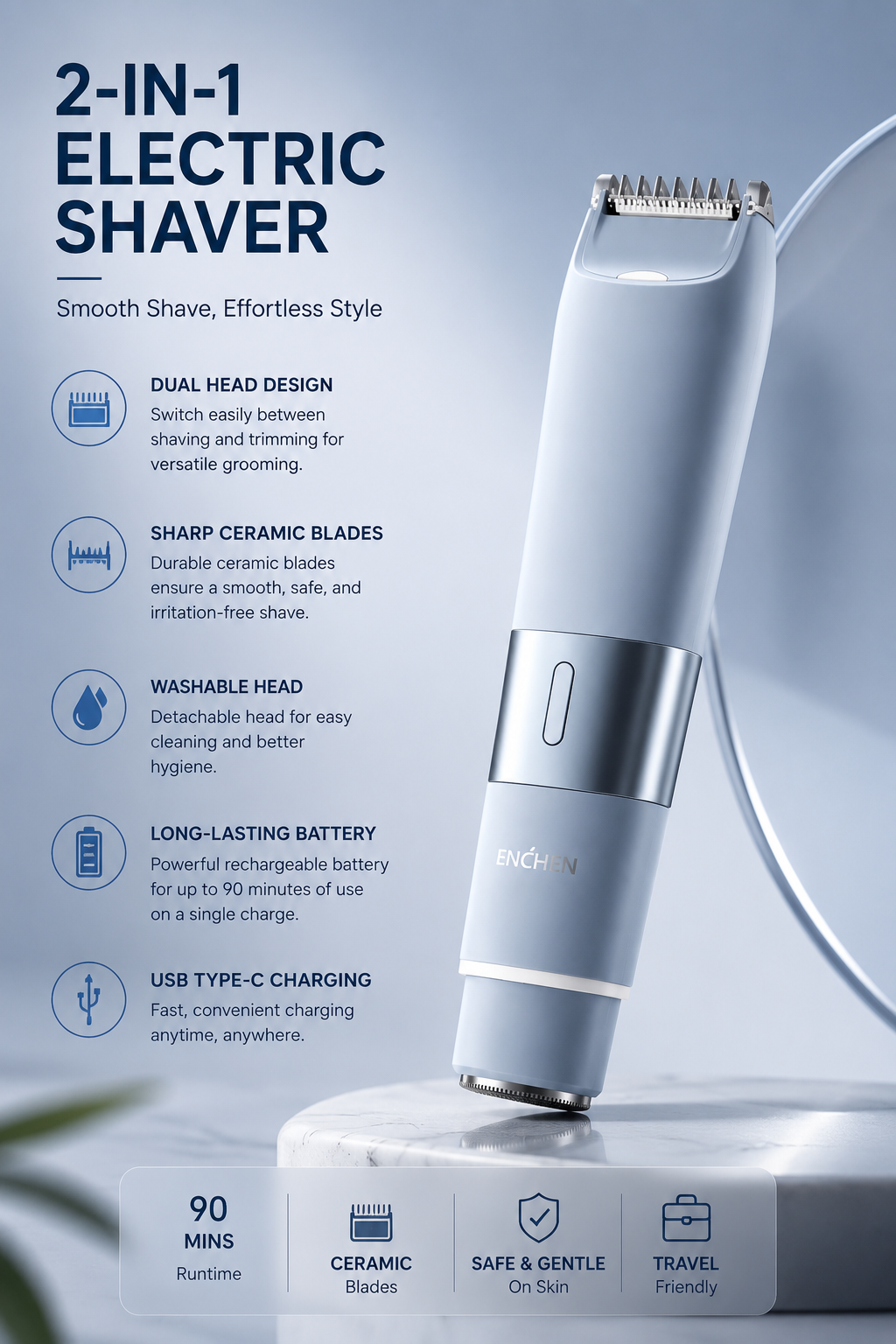 Rechargeable Precision Body Trimmer
