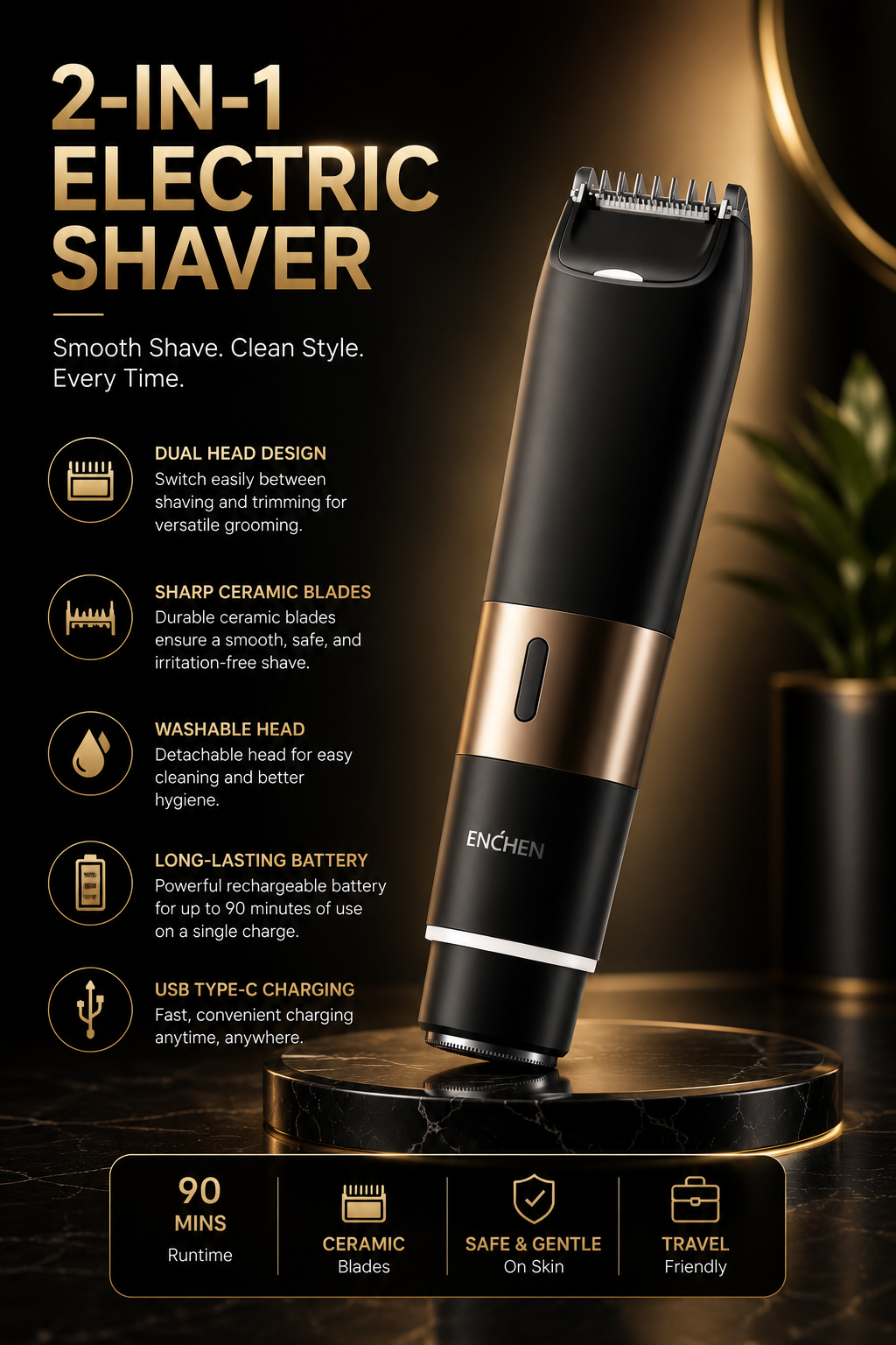 Rechargeable Precision Body Trimmer