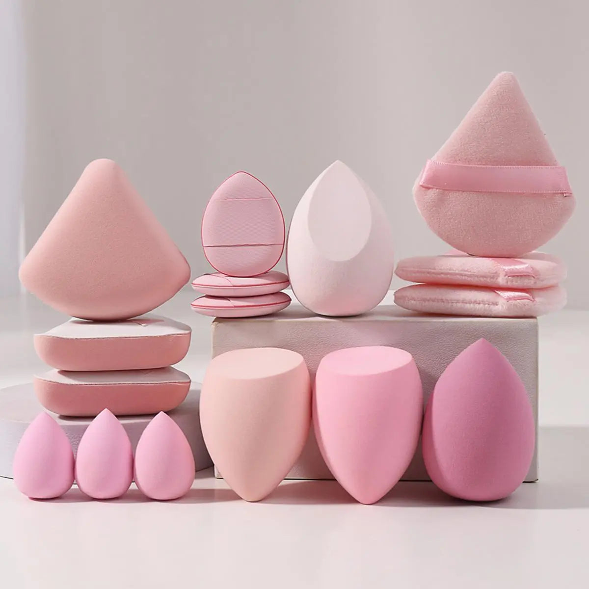 Makeup Sponge & Powder Puff Set, Multifunctional Soft Makeup Sponge & Powder Puff, Makeup Product for Women & Girls