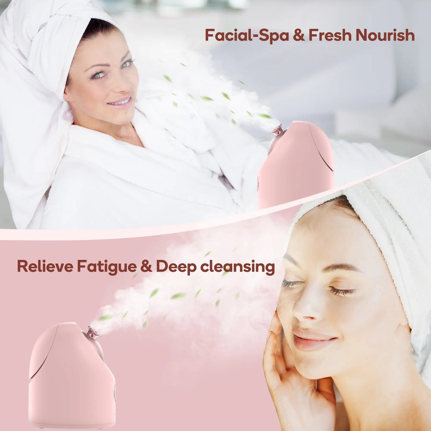 Nano Mist Facial Steamer, Portable Spa Face Humidifier, Face Skincare Steamer, Facial Steamer Warm Mist Humidifier, Nano Facial Care Appliance