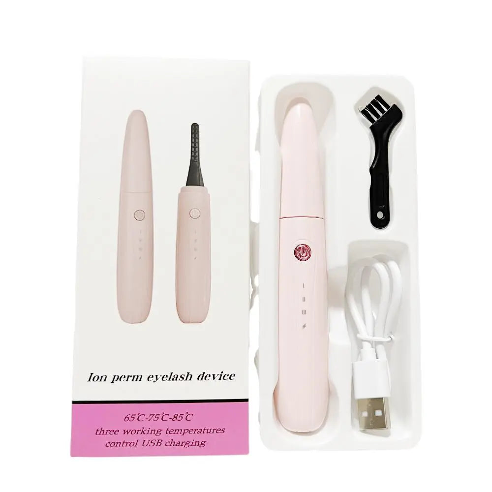 Electric Makeup Eyelash Curler, Portable Rechargeable Heated Eyelash Curlers, Comfort Held Electric Heated Eyelash Curler, Safe Fast Heating Rechargeable Electric Eye Lash Curler
