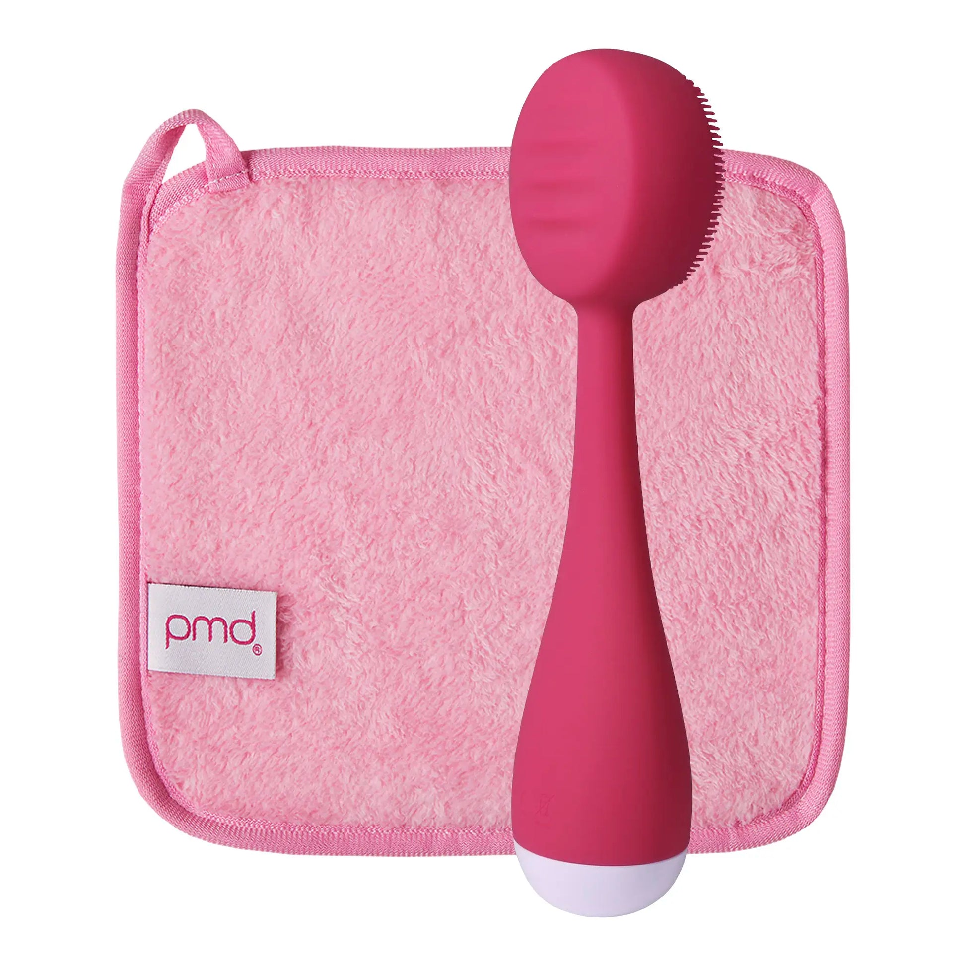PMD Beauty PMD Clean Smart Facial Silicone Cleansing Brush - Electric Sonic Glow Massager for All Skin Types, Anti-Aging & Deep Cleansing, Dermaroller Alternative, Waterproof & Gentle with Makeup Cloth